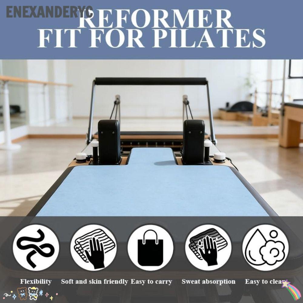 Thảm cải cách Pilates ENEXANDERYC, Thảm Pilates lông cừu siêu mỏng, Máy cải cách Pilates chống trượt