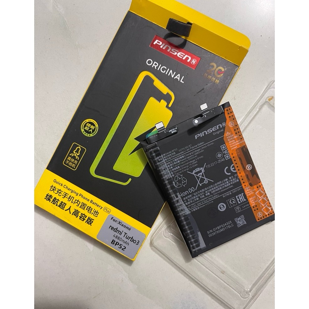 Pin Xiaomi Redmi Turbo 3 / Redmi Turbo3 / Pin BP52 zin mới 4880,5000mAh PIN HỘP CTY PINSEN BẢo hành 