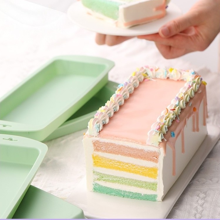 phô mai sữa nướng khuôn bánh khọt Khuôn làm bánh nhiều lớp silicone thạch sữa Carlan khay nướng hình