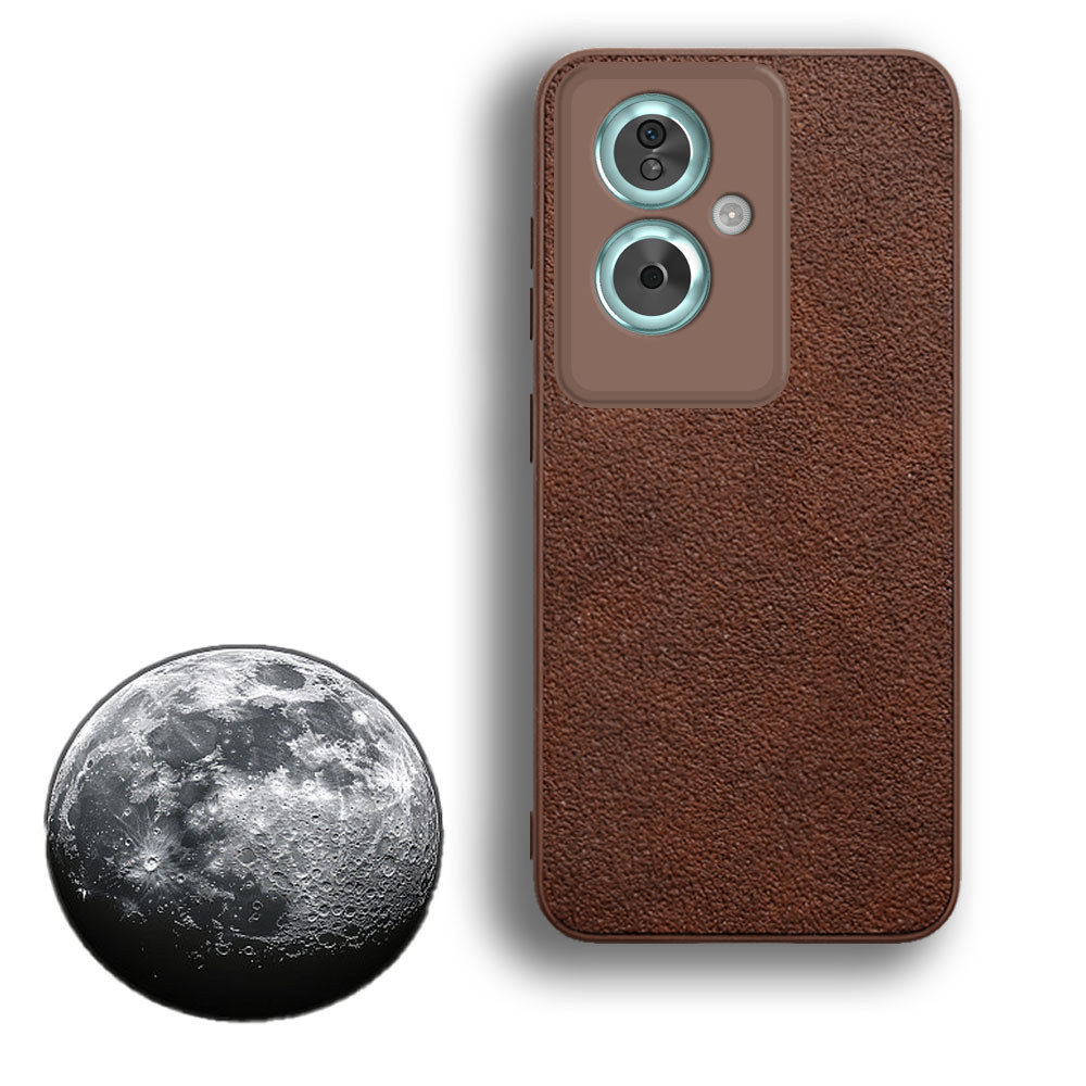 Dành Cho Oppo A79 5G A2 A1s PJB110 CPH2553 Kết Cấu Cao Su Thô Retro Ốp Lưng Điện Thoại Chống Sốc Gri