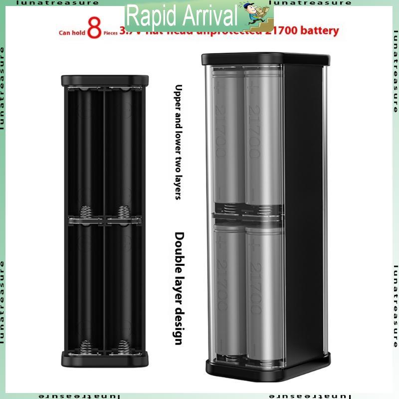 Lun 8Slot 21700 Vỏ trong suốt Hộp sạc nhanh USB
