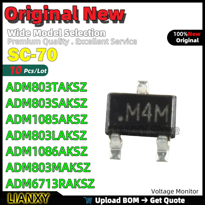 5 chiếc ADM803TAKSZ ADM803SAKSZ ADM1085AKSZ ADM803LAKSZ ADM1086AKSZ ADM803MAKSZ ADM6713RAKSZ Màn hìn