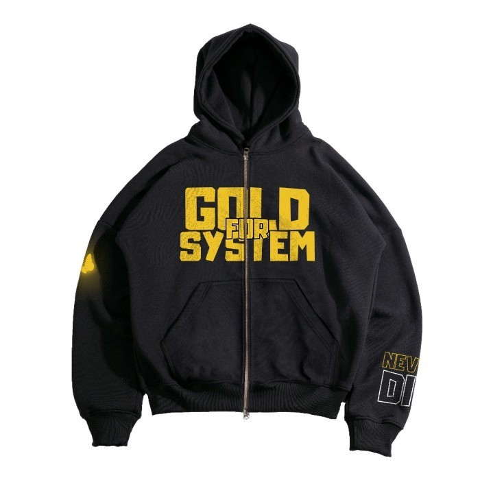 Áo len GLGS ZIPPER | Phòng HOODIE BOXY
