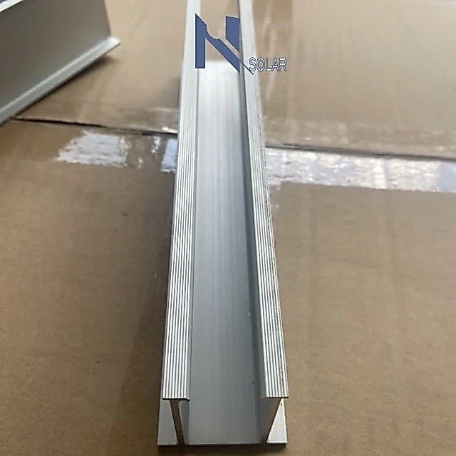 Thanh Mini Rail Nhôm Loại AL6005 -T5 Bắn Sóng Tôn Gắn Tấm Pin Mặt Trời Solar