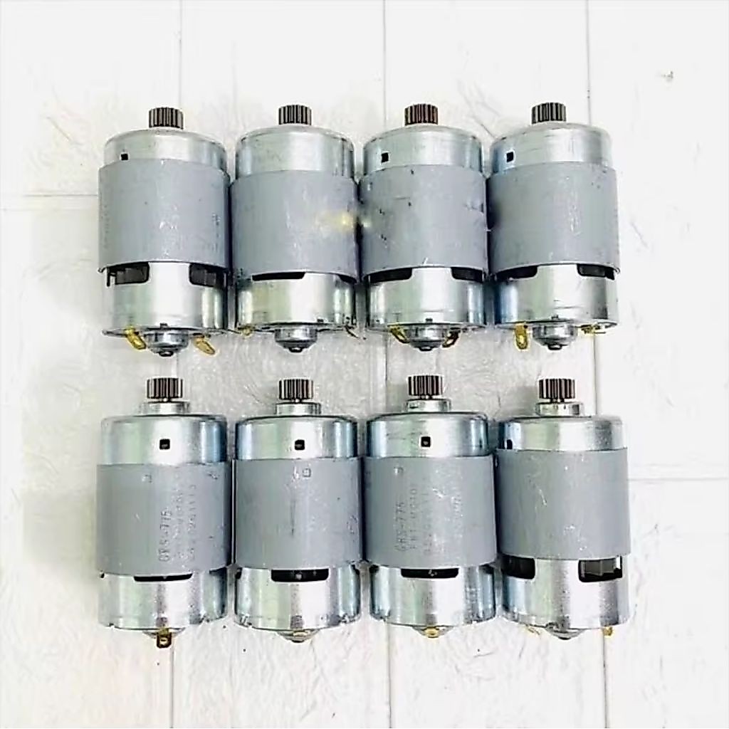Motor 775 dùng cho máy khoan pin 18/21v, kèm nhông 16 răng