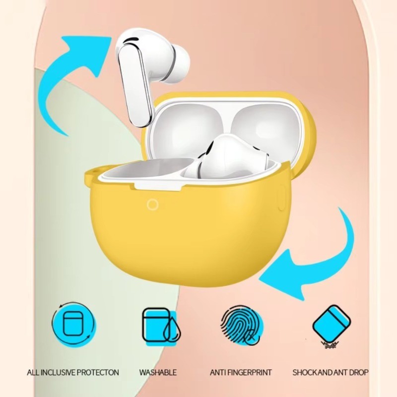 Ốp Lưng Màu Trơn Tai Nghe Fundas Cho HUAWEI FreeBuds Pro 5 Mềm Chống Sốc Silicon Tai Nghe Dành Cho F