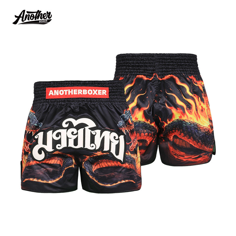 New Flame Snake Muay Thai Shorts Professional Mma Muay Thai Shorts Boxing Suit NfSA