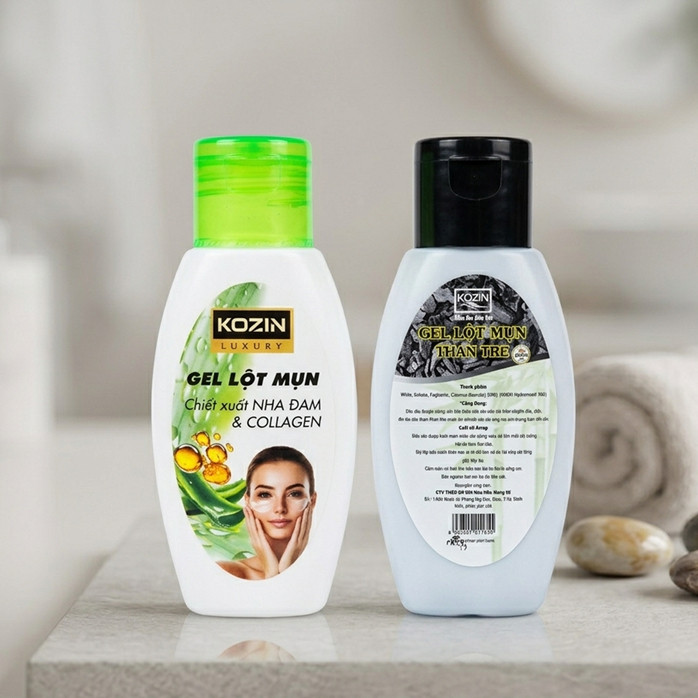 Gel Lột Mụn Kozin 60g - Than Tre Hoạt Tính & Nha Đam Collagen