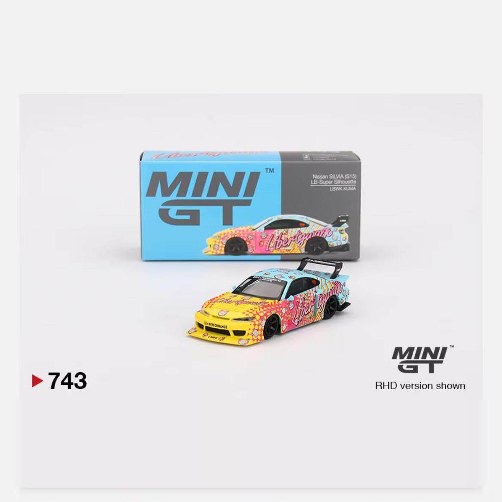 MINIGT 1: 64 #743 Mẫu xe hợp kim S15 SILVIA Graffiti