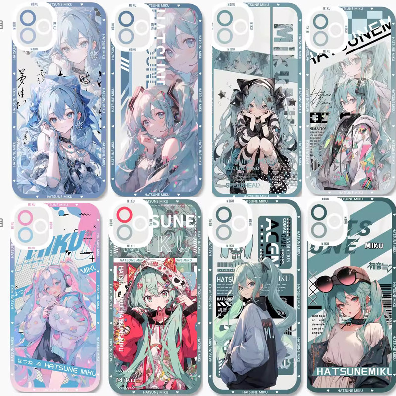 Ốp Lưng Cho Iphone 16E 6 6S 7 8 Plus SE 2 3 4 X XS 11 12 13 Pro 13 Mini Ốp Lưng Hatsune Miku Hoạt Hì
