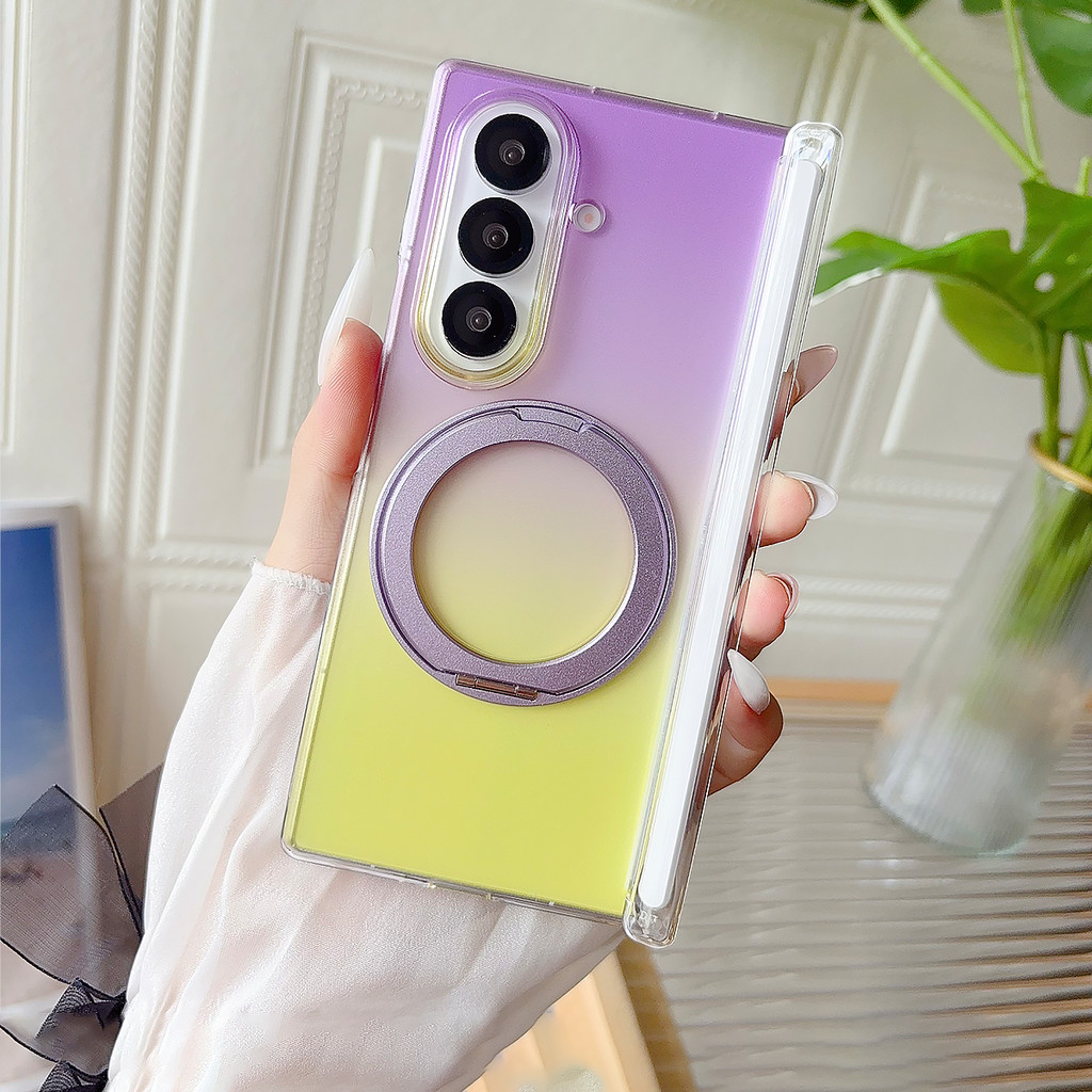 Màu Gradient 360° Ốp Lưng Cho Samsung Galaxy Z Fold7 Dành Cho Samsung Fold 7 6 5 Fold5 Fold6 Fold7 V
