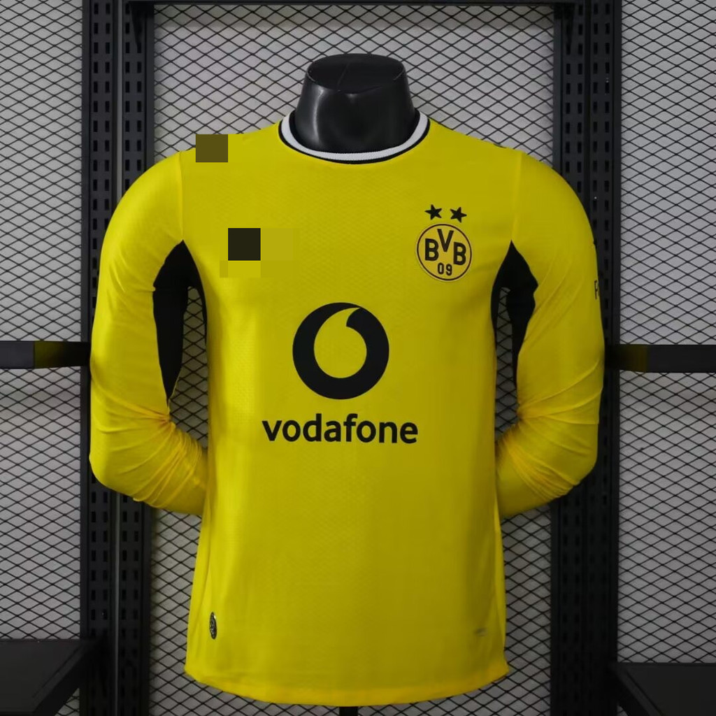 2026 Mới Dortmund Home Player Edition Áo thun dài tay chất lượng cao AAA +