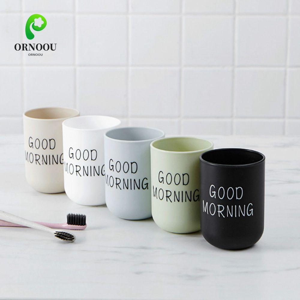 ORNOOU Chào buổi sáng Cốc tổ chức Nhà bếp cho đồ uống Du lịch cho nước ép Sữa Bàn chải đánh răng Đồ 