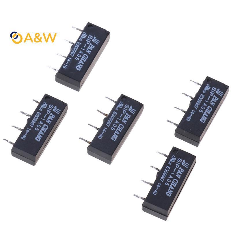 A & W 5 Cái 4pin 5v rơle sip-1a05 sậy chuyển đổi rơle cho chảo chang rơle