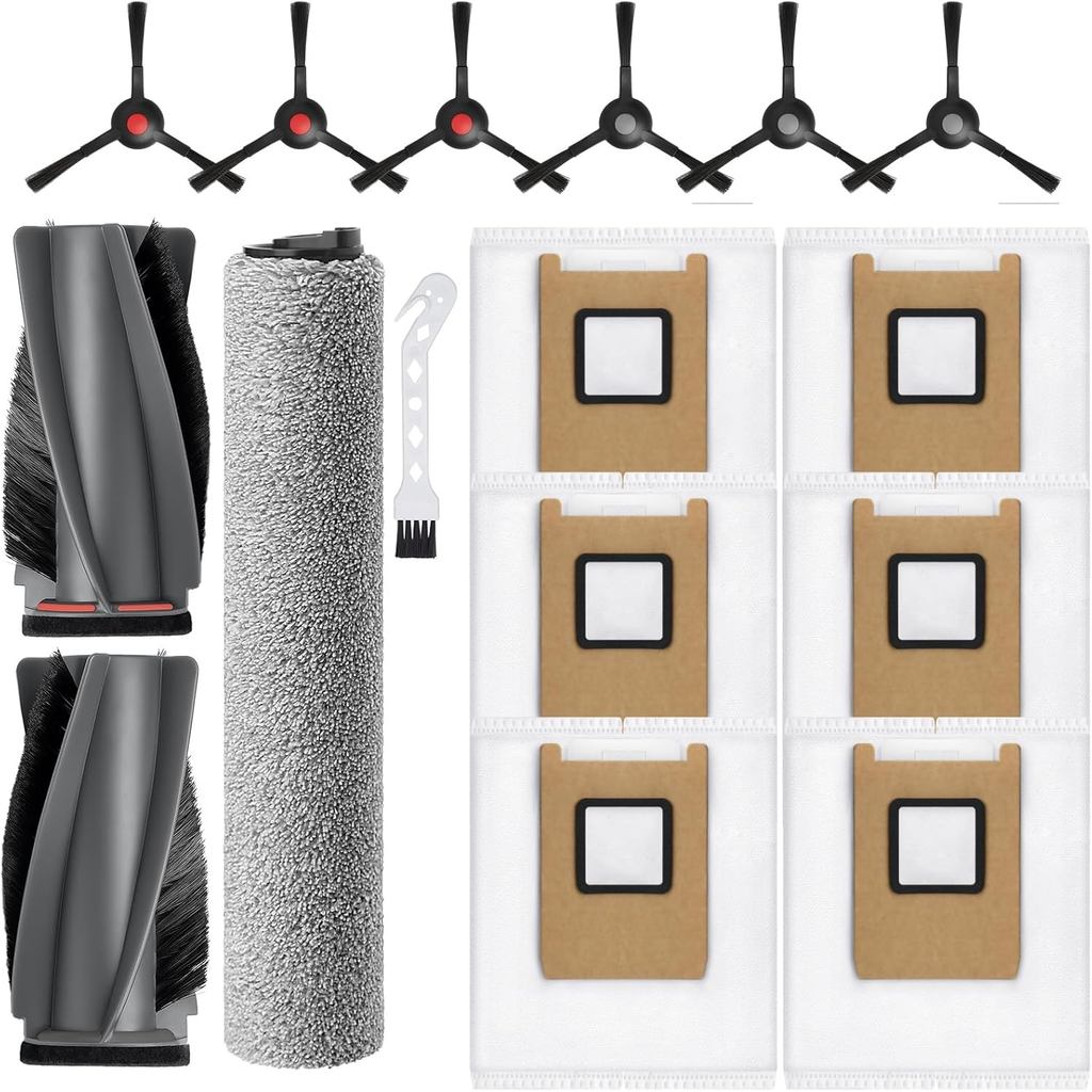 Bộ phụ kiện 20 gói, Tương thích với máy hút bụi Robot Omni / E28 Omni Eufy E25, 2 bàn chải chính 4 b