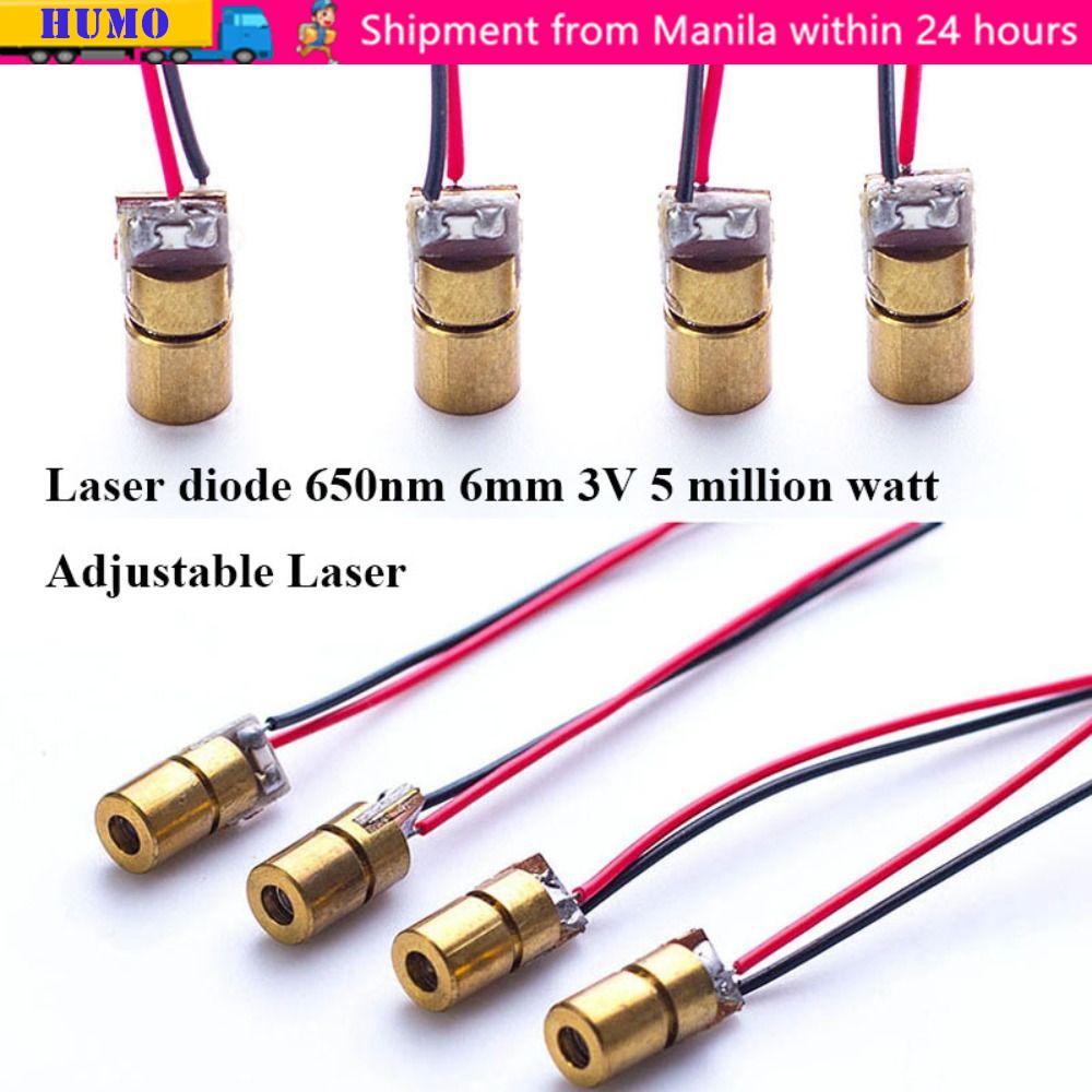 HUMO 1 / 3 / 5 / 10pc Điốt Laser Chất Lượng Cao 5 triệu watt Đầu Đồng Chấm Diode Mô-đun