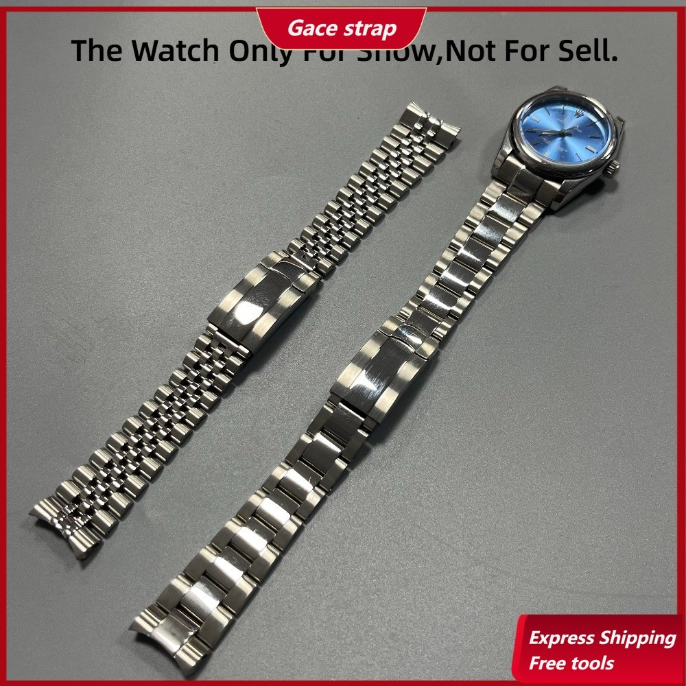 Dành cho Rolex Datejust 36mm Thép nguyên khối 20mm Oyster Jubilee Dây đeo vòng đeo tay