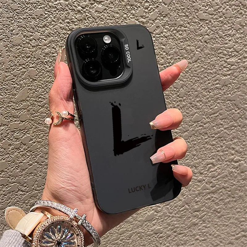 Silicone TPU Chống Sốc Sáng Tạo Chữ L Văn Bản Ốp Lưng Điện Thoại Tương Thích iPhone 17PROMAX 11 12 1
