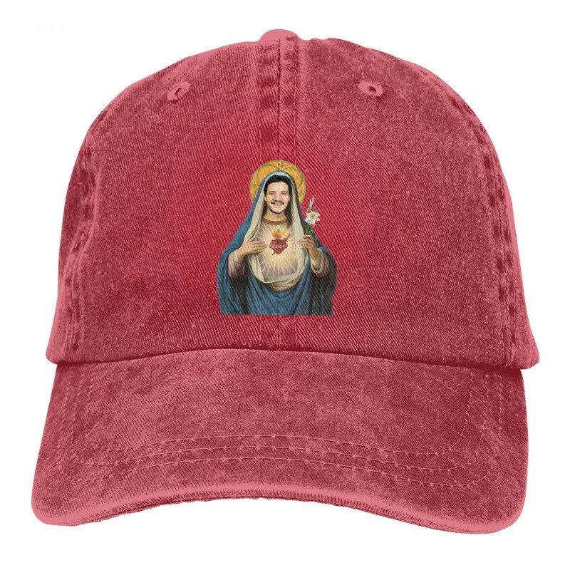 Sacred Heart Mũ Bóng Chày Nam Mũ Nữ Tấm Che Bảo Vệ Snapback Pedro Pascal Mũ Diễn Viên Mỹ