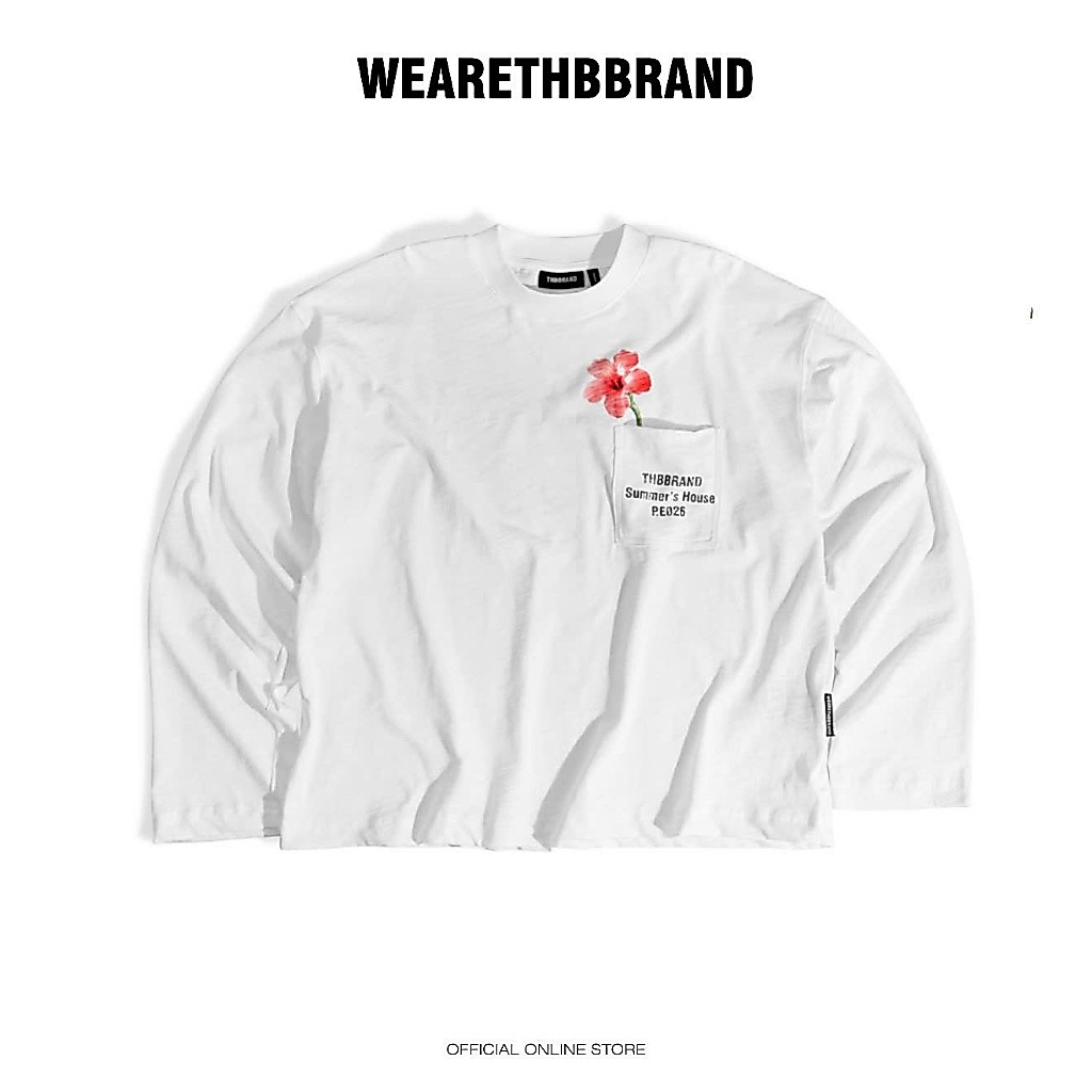 Áo thun tay dài “THBB HIBISCUS LONG SLEEVES” - [cotton xước, đã xử lý co rút] / THBBRAND