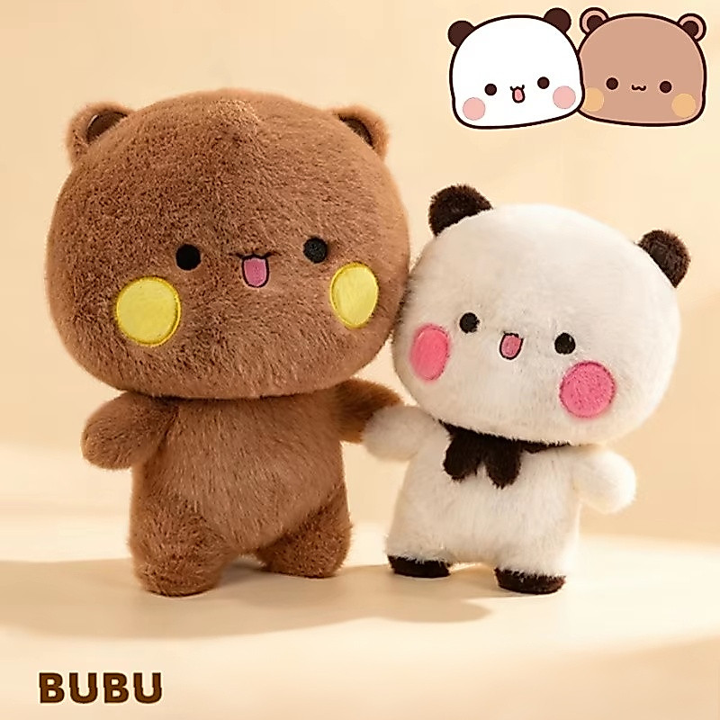 35CM Biểu Hiện Bubu Dudu Sang Trọng Búp Bê Yier BUBU Gấu Trúc Búp Bê Nhồi Bông Đệm Ô Tô Mềm Mại Sang