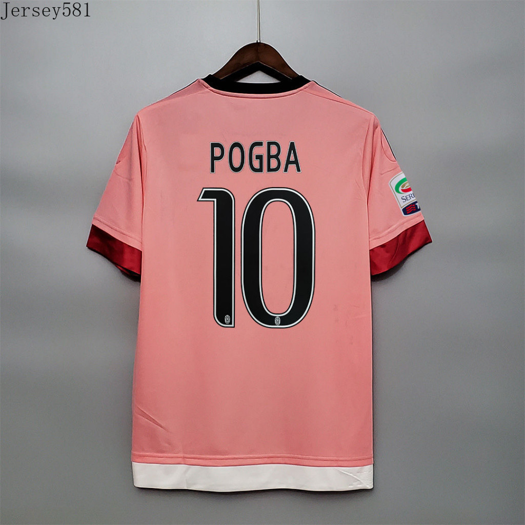 Áo bóng đá sân khách Juventus Soccer Jersi 15 / 16 Retro