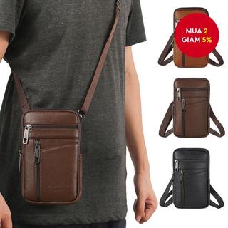 Túi đeo vai bằng da MINI cầm tay dành cho nam Túi đeo chéo Túi đeo thắt lưng