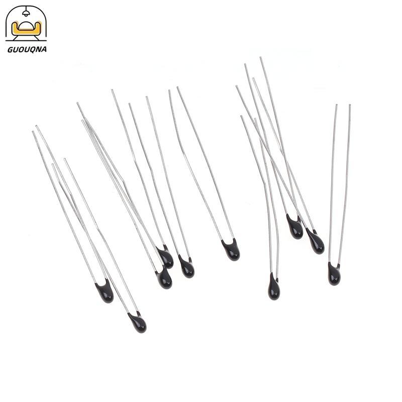 GUOUQNA 10 Chiếc Điện Trở B3435 NTC-MF52-103F 10K Ohm 1% Cảm Biến Nhiệt Độ Điện Trở Nhiệt NTC Điện T