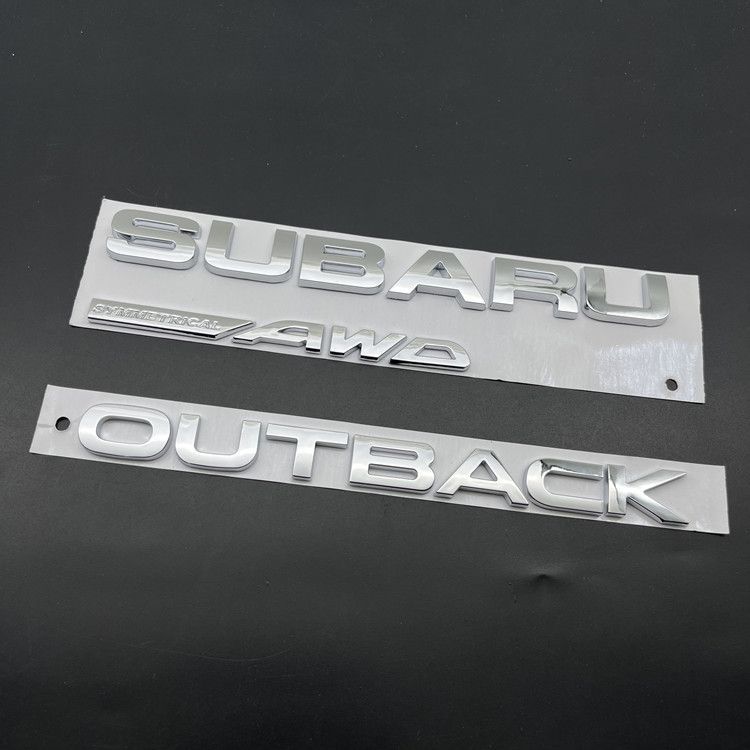 Subaru 15-22 Aohu cửa sau chữ cái logo SUBARU AWD OUTBACK logo bạc