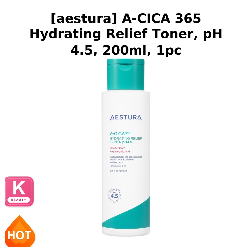 [aestura] Toner A-CICA 365 Dưỡng Ẩm Làm Dịu, pH 4.5, 200ml, 1 chai/ Toner Hàn Quốc/ pH 4.5/ Chính hã
