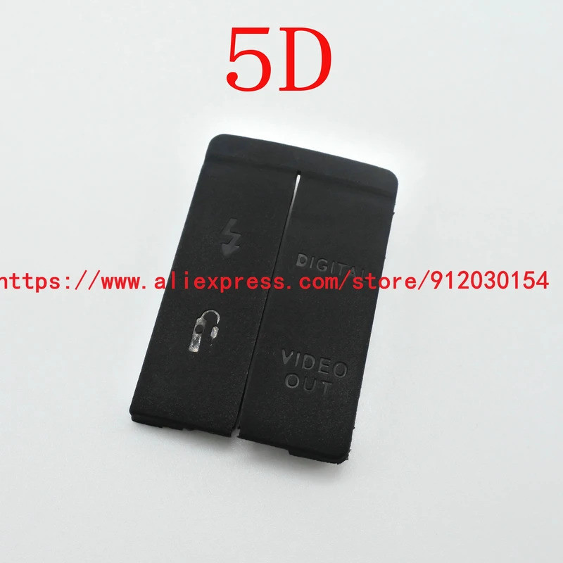 INEW USB / HDMI tương thích DC IN / VIDEO OUT Nắp dưới cửa cao su cho Canon EOS 5D Sửa chữa máy ảnh 