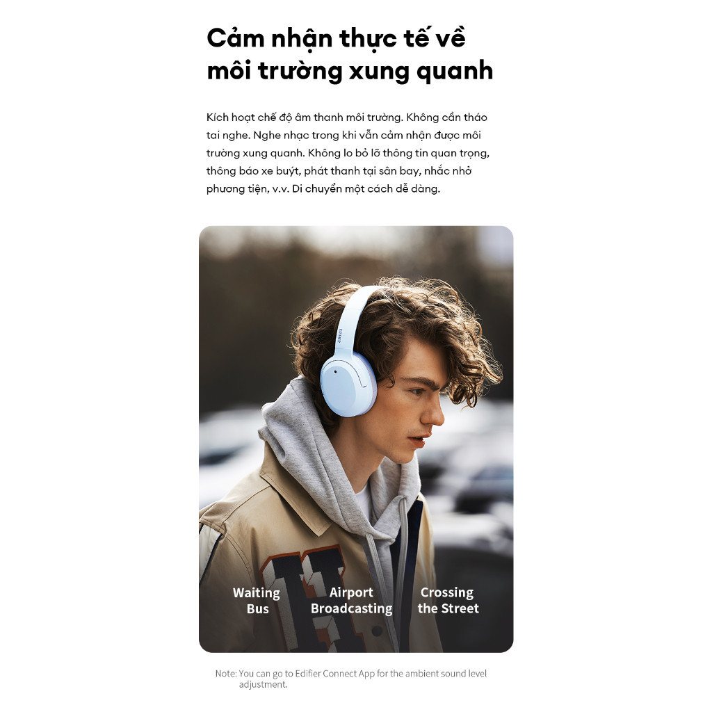 [CHỈ BẢO HÀNH 1 THÁNG] [XẢ HÀNG] Tai Nghe Chụp Tai Bluetooth EDIFIER W820NB | Sử Dụng Đến 49 Tiếng | Chống Ồn Chủ Động | | BigBuy360 - bigbuy360.vn
