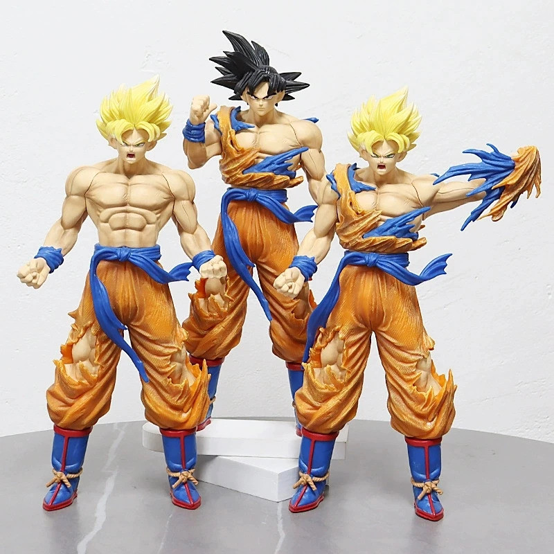 Dragon Ball Z Goku Ultra Instinct Figur Ultra Instinto Goku Nhân Vật Hành Động 33CM Tượng PVC Sammlu