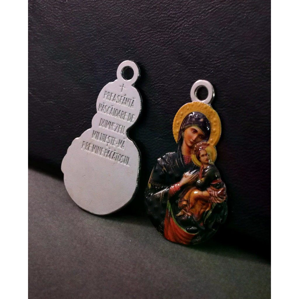 3 Cái / lốc Nhiều Màu Sắc Biểu Tượng Đức Mẹ Hằng Cứu Giúp Đức Trinh Nữ Maria Maria Hiện Ra Mặt Dây C