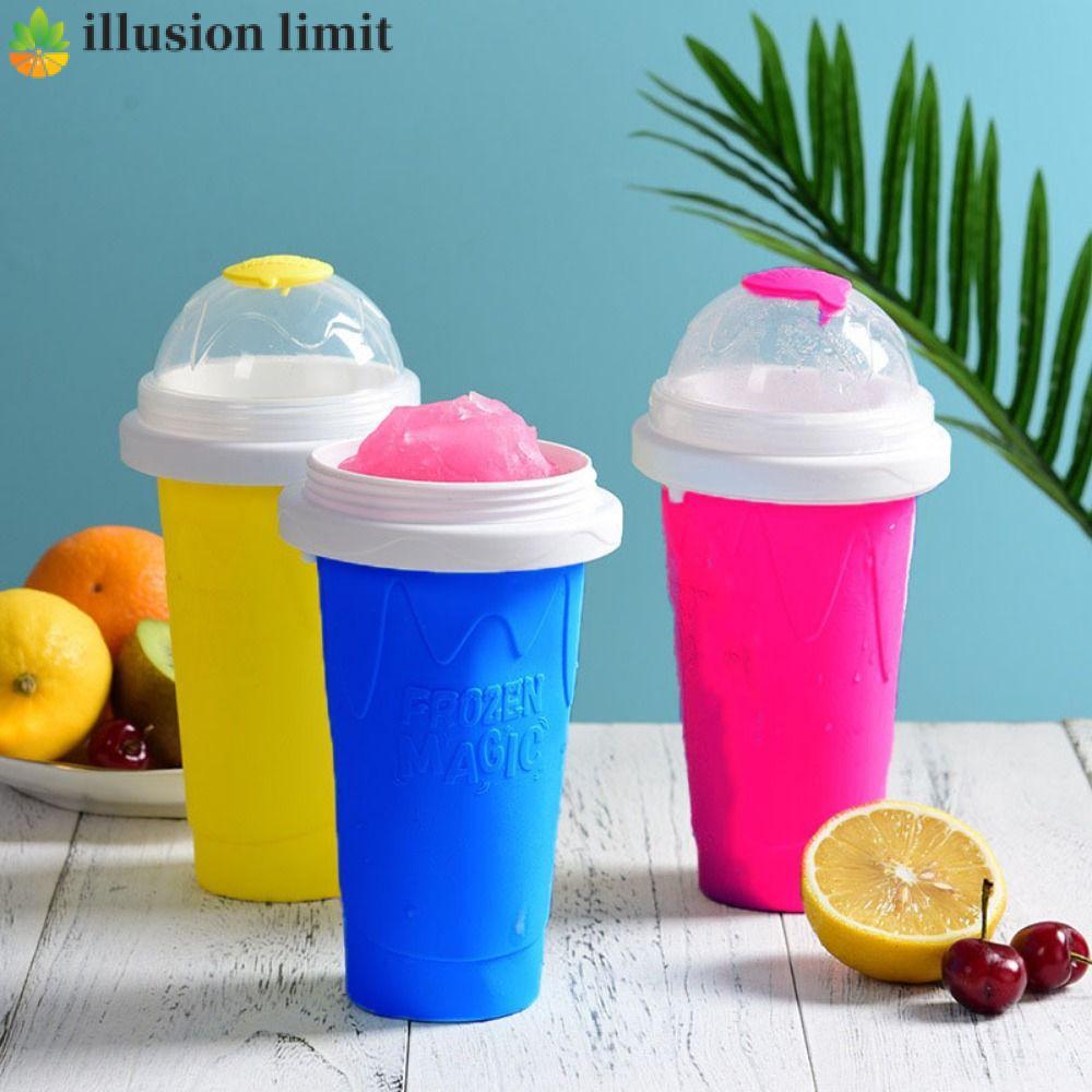 illusion limit ILLUSION LIMIT DIY Juice Water Bottle Silicone Ice Cream Making Cups Mùa hè