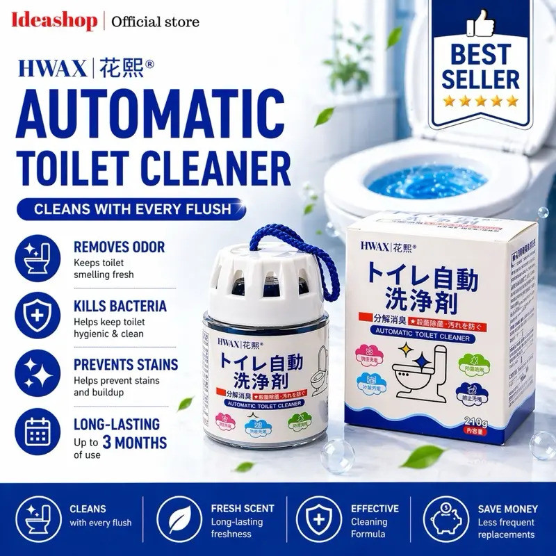 [Ideashop] Máy làm sạch tự động xả bồn cầu hwaxi 2900 lần