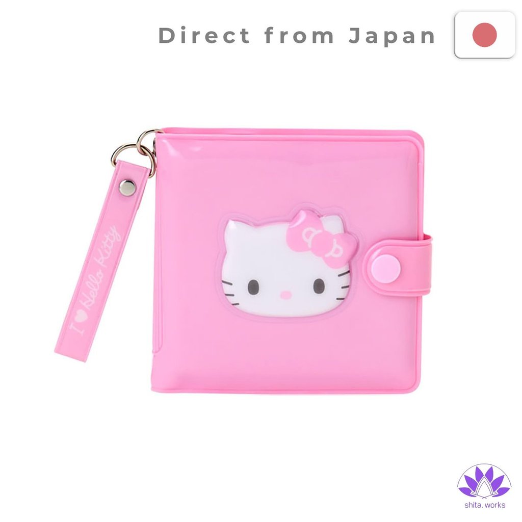 Ví nhựa Sanrio (SANRIO) (Tôi yêu Hello Kitty) Ví nhựa PVC màu hồng Hello Kitty, kiểu gập đôi, Thích