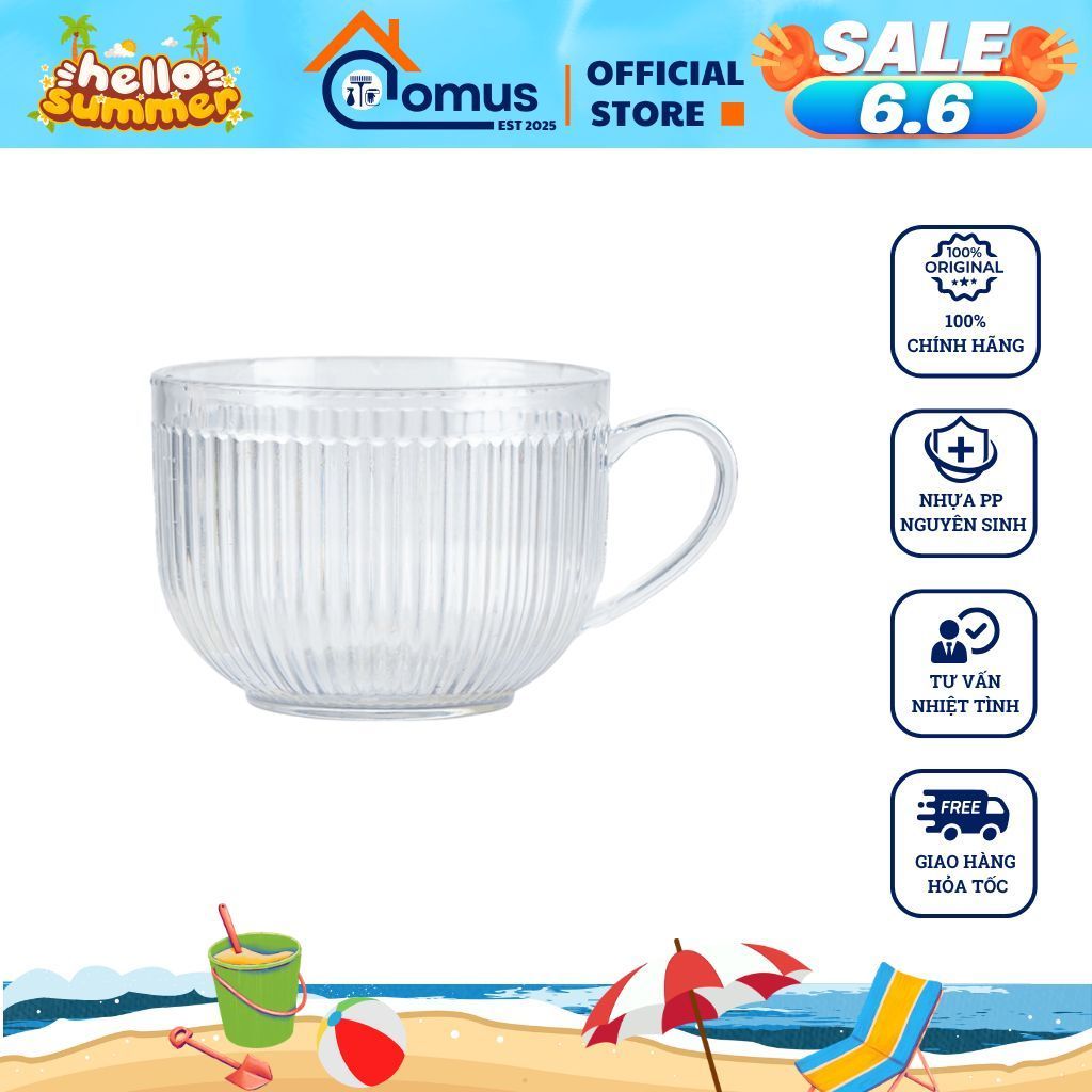 Ly Cốc Nhựa Bầu Tăm 250ML 400ML VIỆT NHẬT 6390/6391 - DOMUS