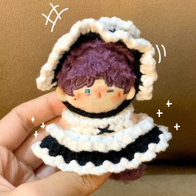 Outfit doll 5CM-Bộ đồ cô gầu gái cho doll 5CM