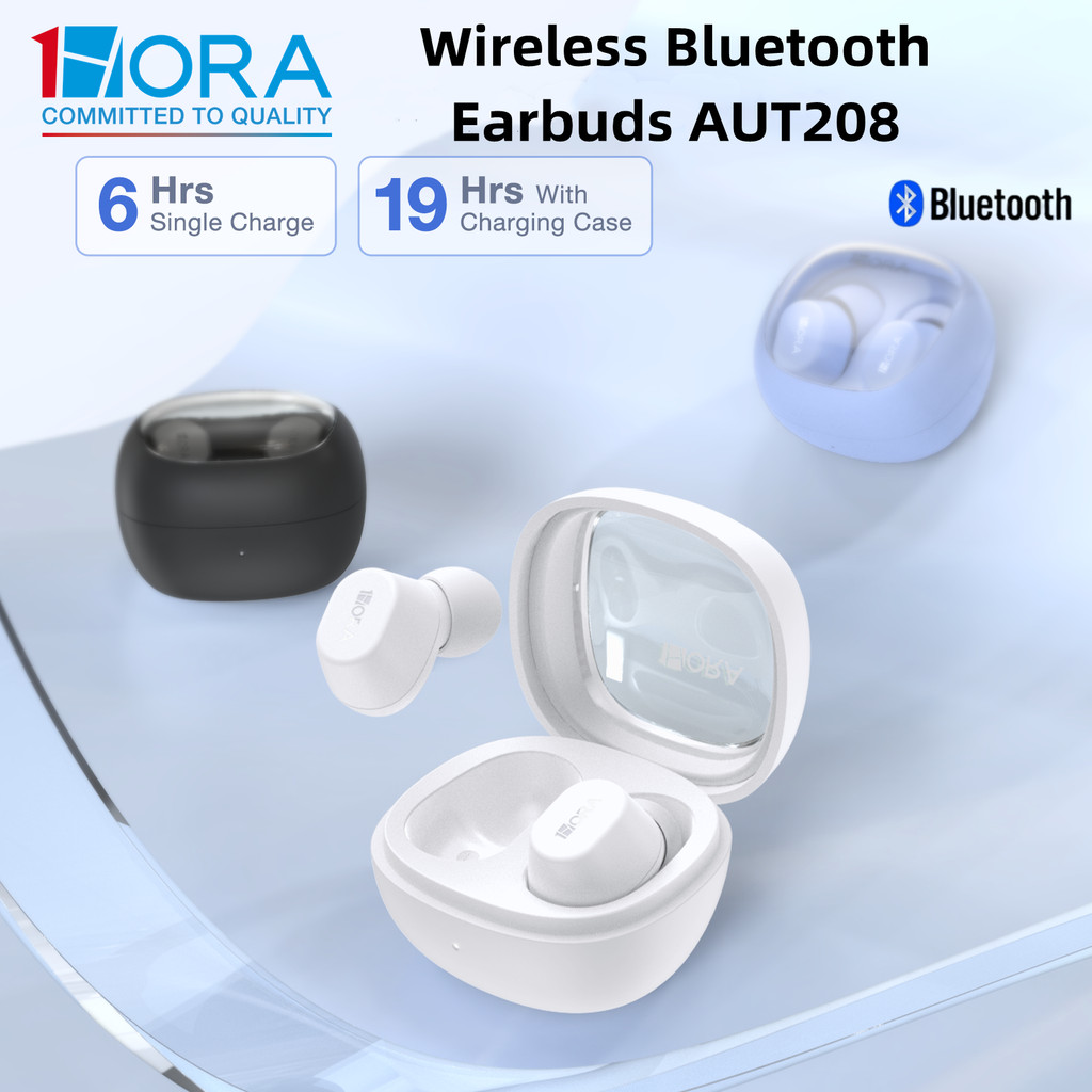 1HORA AUT208 Bluetooth 5.3 Tai nghe không dây sạc Type-C Tai nghe nhét tai tương thích rộng rãi cho 