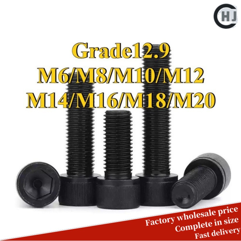 Vít lục giác chìm thép hợp kim M6X0 M6X0.75 M8X1 M10X1 M12X1 M14X1 M14X1.5 ren mịn chống gỉ cho sửa 