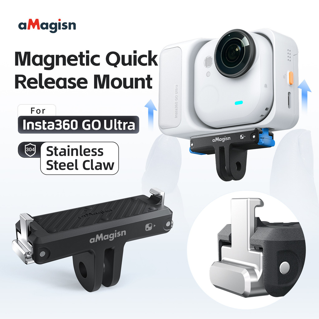 Đế tháo nhanh từ tính AMagisn cho Insta360 Go Ultra bằng nhựa Giá đỡ tháo nhanh cho Insta360 Go Ultr