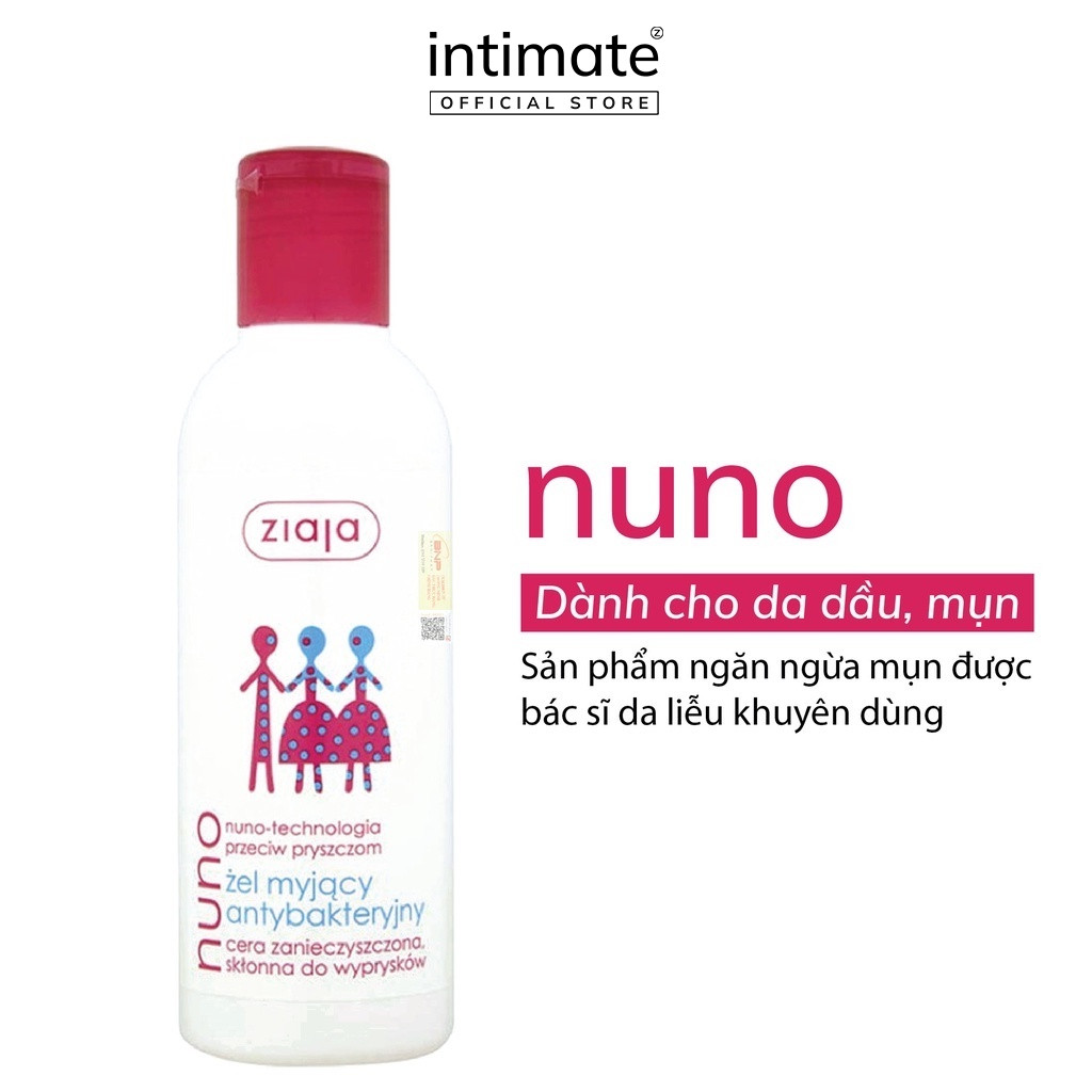 Combo Dung dịch vệ sinh Ziaja Intimate Creamy Wash with Hyaluronic Acid và Sữa Rửa Mặt Dưỡng Ẩm Ziaj