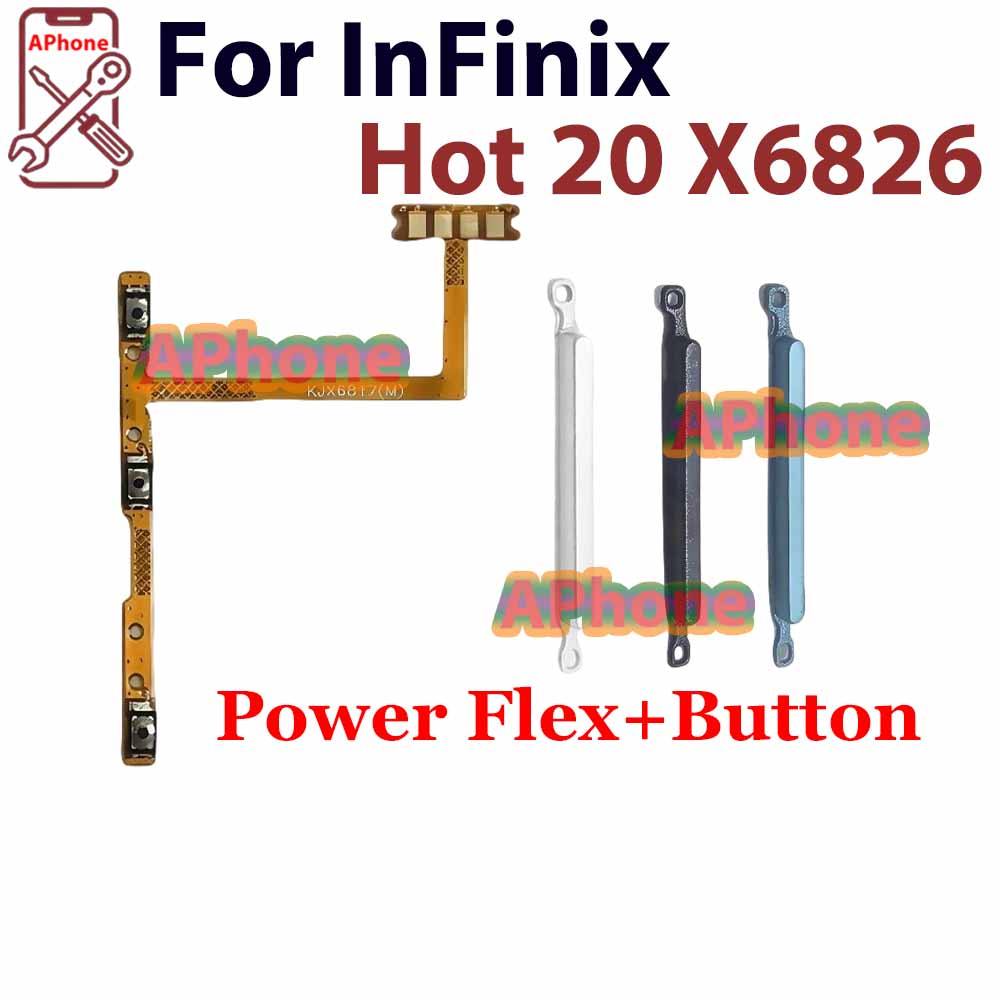 Dành Cho Infinix Hot 20 4G X6726 X6726B X6726C Công Suất Bật Tắt Nút Cáp Mềm