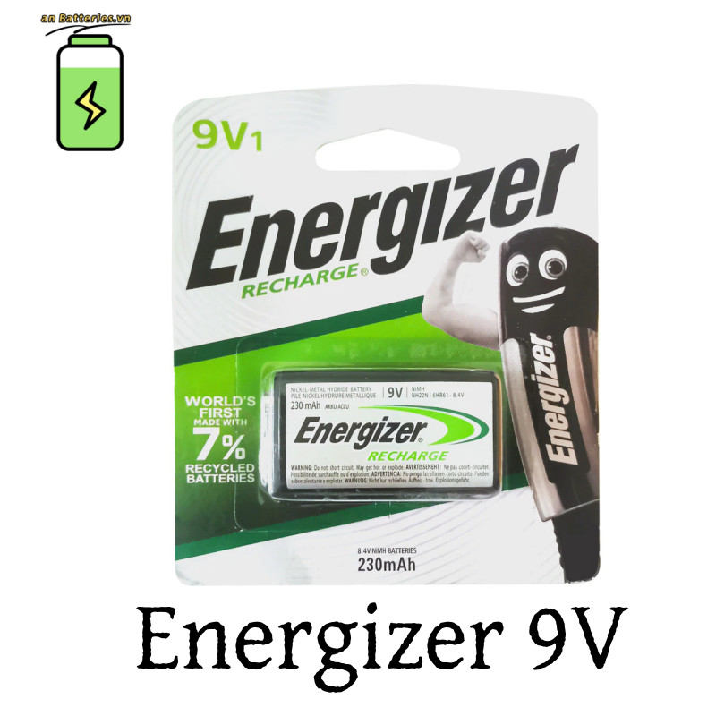 1 Cái / gói Pin Sạc Energizer 9V 230mah hoặc Sạc Pin 4 Khe 9V AA / AAA