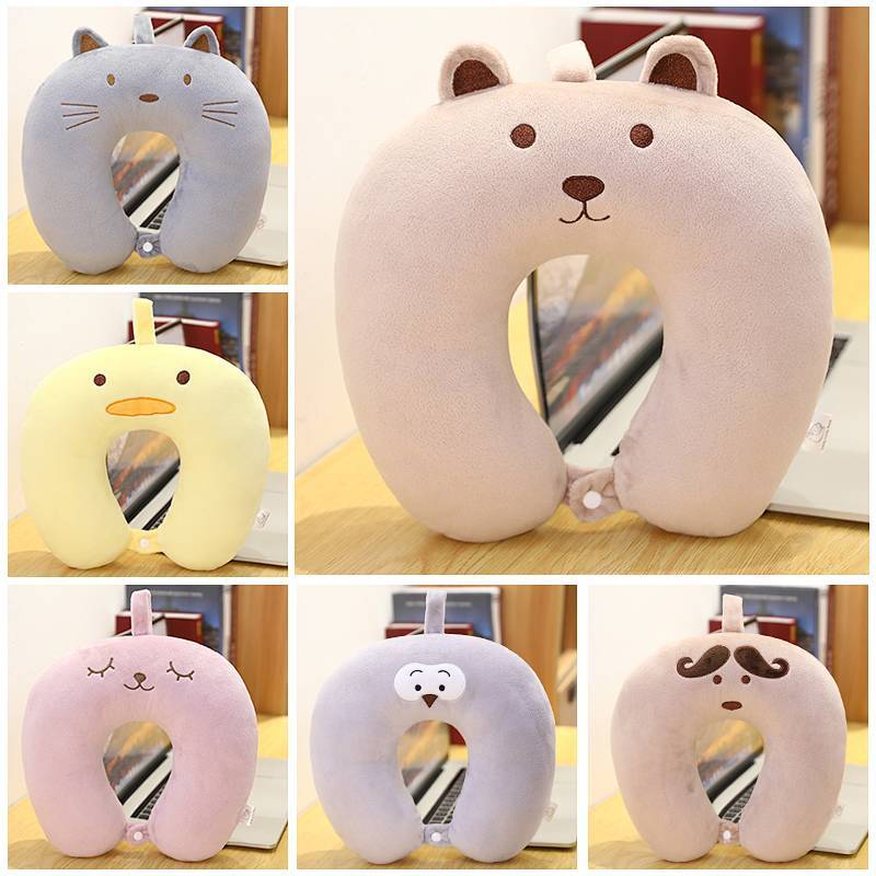 Cute Cartoon Cushion U-Shape Pillow Plane Travel Pillow Office Nap Pillow Neck Neck Pillow O5uL