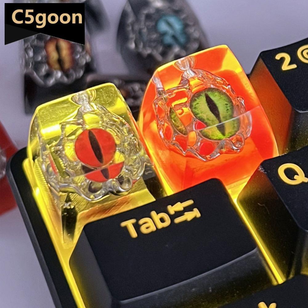 C5GOON Mắt Ác Hoạt Hình Nhựa Dính Keycaps Bàn Phím Cơ Nút Thay Thế Đáy Keycap Quà Tặng D1P2