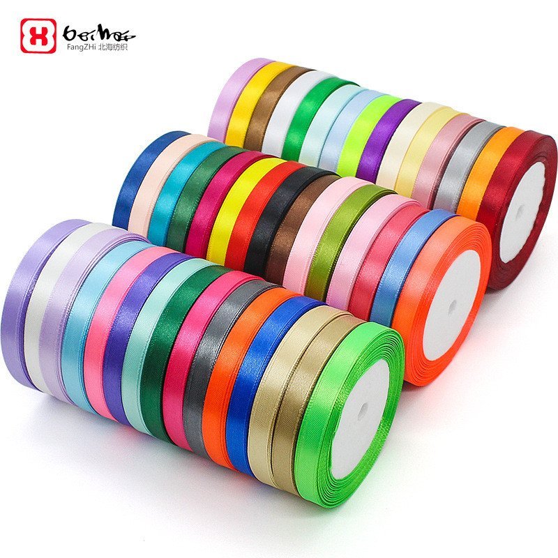 1cm Bắc Hải Ruy Băng Gói Quà Ruy Băng Ruy Băng Bánh Hộp Quà Cưới Ruy Băng Làm Bánh Trang Trí P5RE