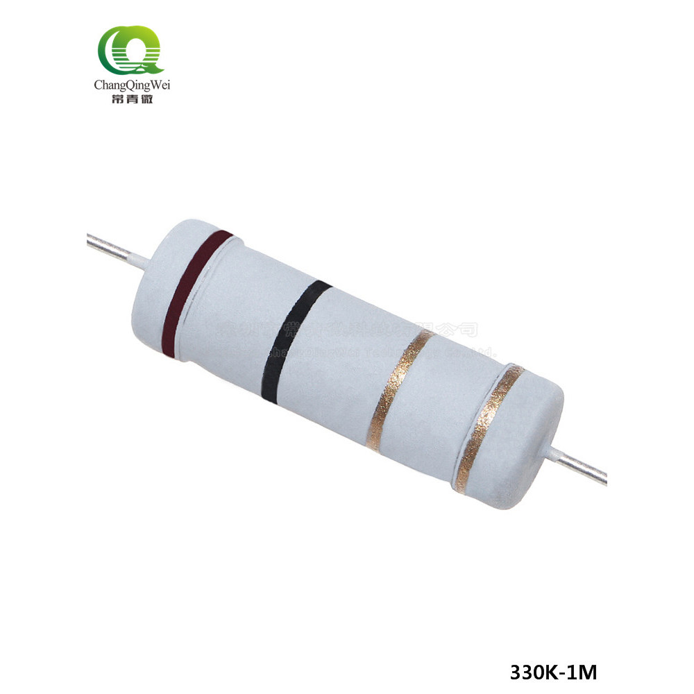 Điện trở phim Carbon 5W In-Line 5% Vòng bốn màu 330K 390 470K 510K 560K 680K 820K 1M