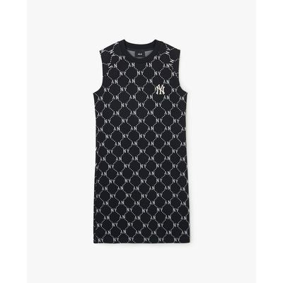 MLB - Đầm sát nách mini họa tiết monogram_3FOPM0343-50BKS